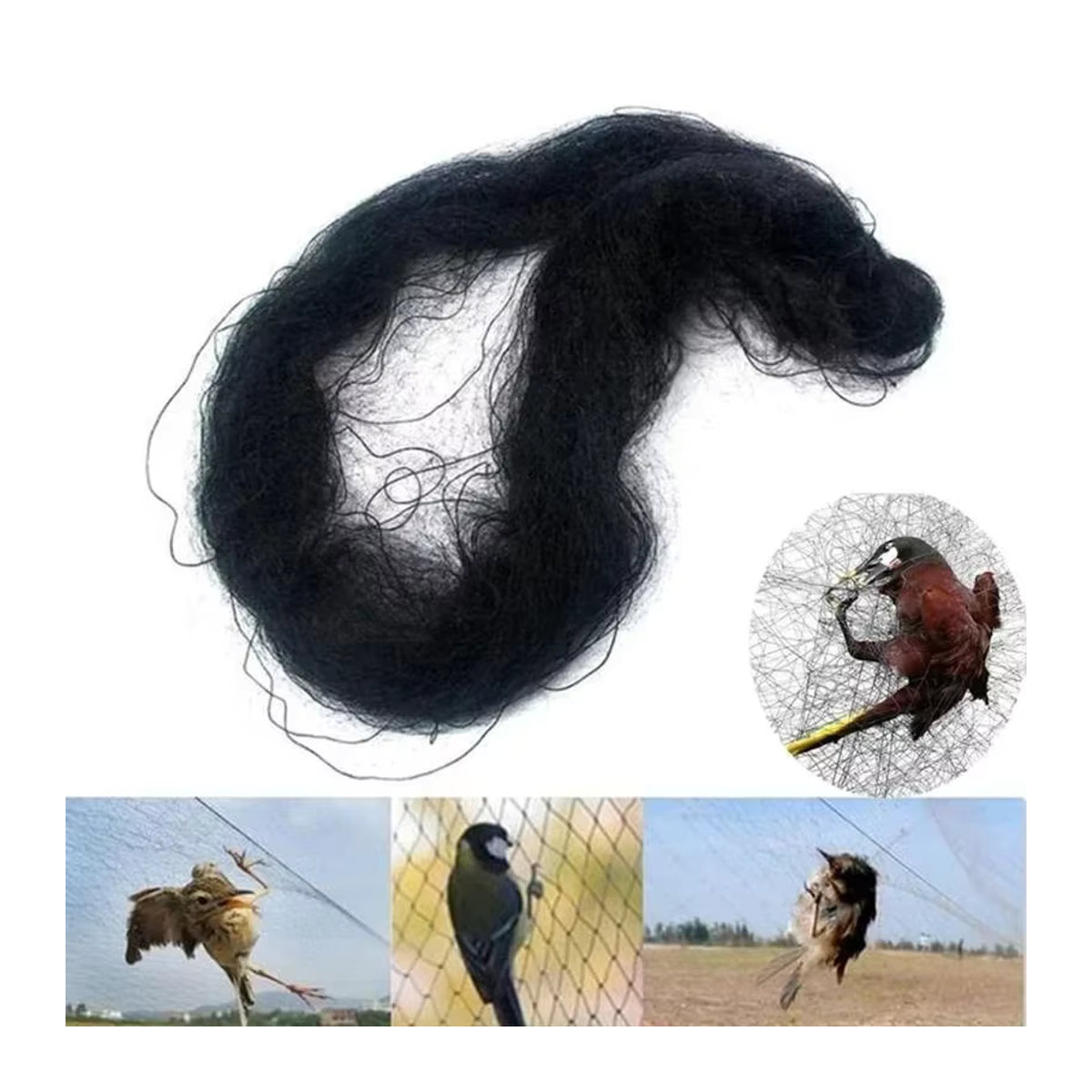 Vogelschutznetz aus Mesh zur Gartenpflege und zum Schutz von Obstgärten und Gewächshäusern, 15 m - Bild 2