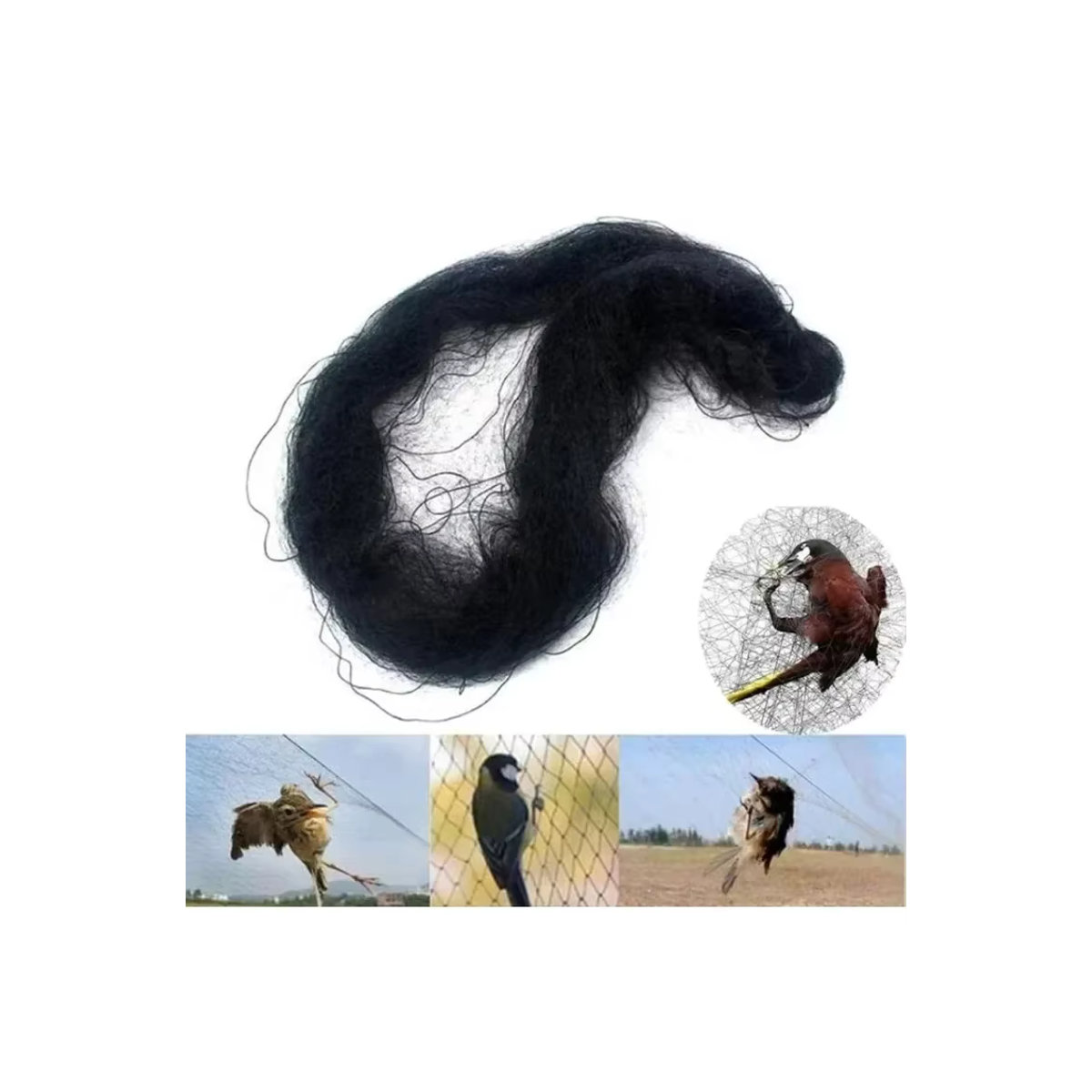 Vogelschutznetz aus Mesh zur Gartenpflege und zum Schutz von Obstgärten und Gewächshäusern, 15 m - Bild 5