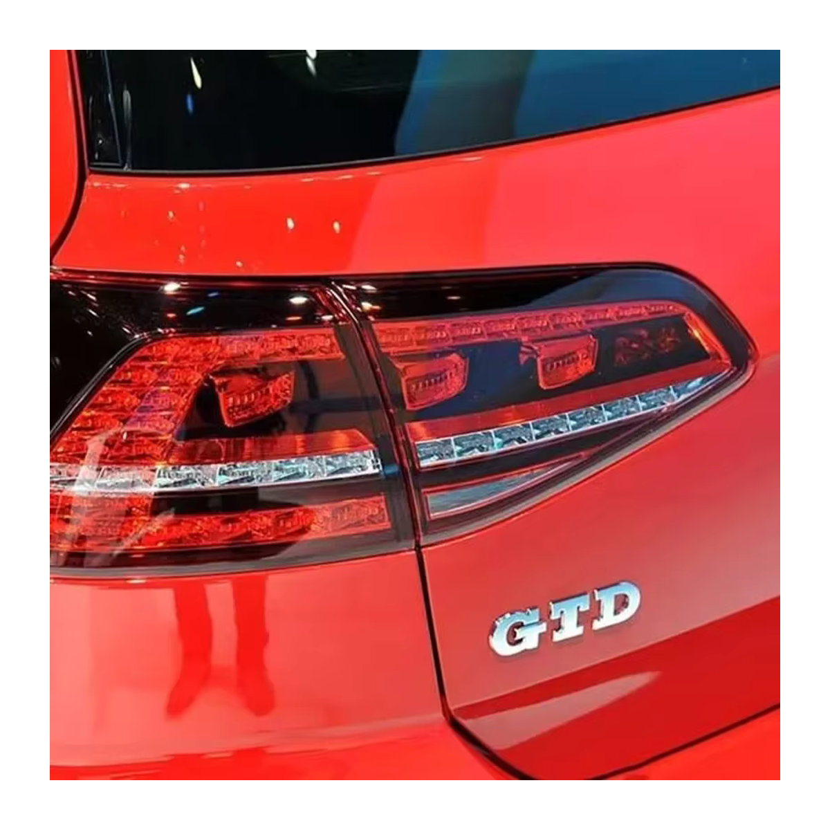 Volkswagen GTD Logo Emblem aus Metall in Silber für VW Golf MK2 MK4 MK5 MK6 MK7 - Bild 3