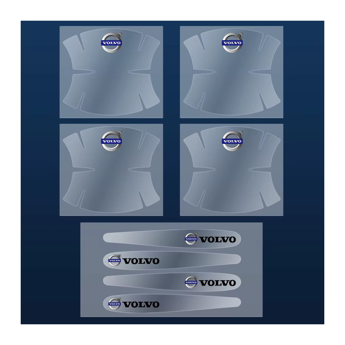 Volvo PVC Türgriff Schutzfolie Set Transparent Anti-Scratch Aufkleber für C30 C40 C50 C70 S40 S60 S70 S80 S90 V40 V50 T6 AWD - Bild 3