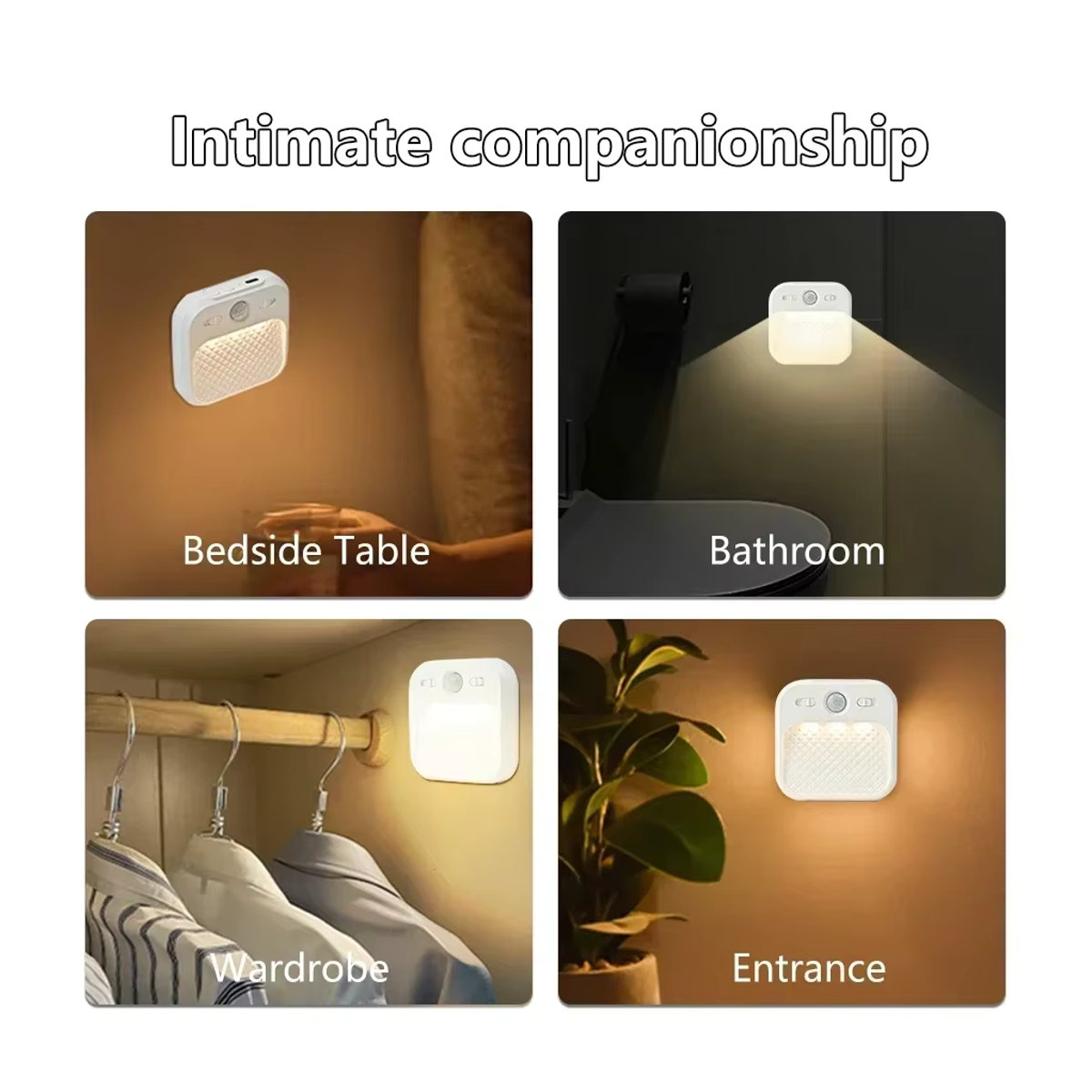 VooVoo Minimalistisches LED Schranklicht mit Bewegungssensor, wiederaufladbares kabelloses Nachtlicht für Flur, Treppe, Schlafzimmer und Küche - Bild 5