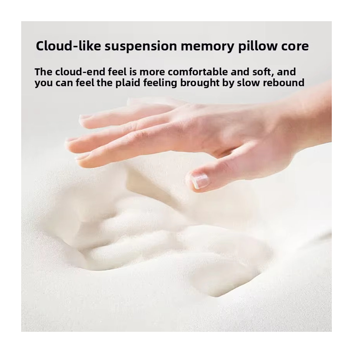 VRZONE Memory Foam Kissen mit Slow Rebound Effekt in Blau zum Schutz der Halswirbelsäule - Bild 3