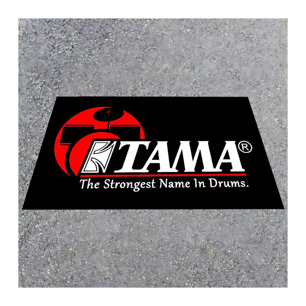 W-TAMAs Logo-Flagge in Schwarz als dekorativer Textil-Wandteppich für Outdoor und Indoor - Bild 5