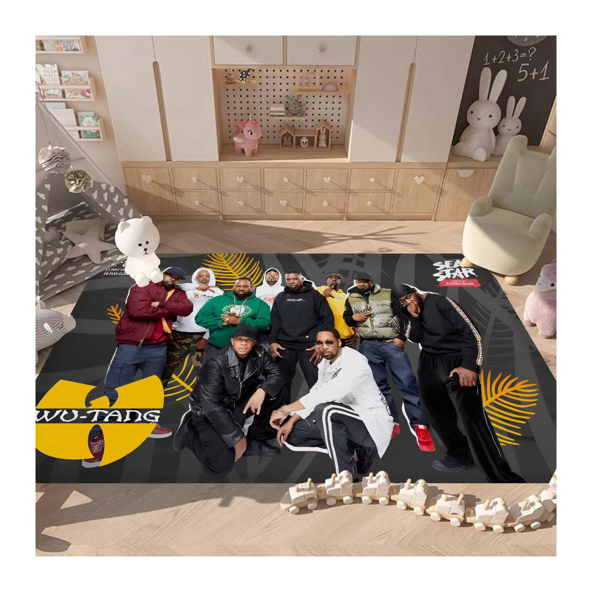 W-WU-T-TANG C-CLAN Eingangstürmatte mehrfarbig rutschfest und waschbar - Bild 2
