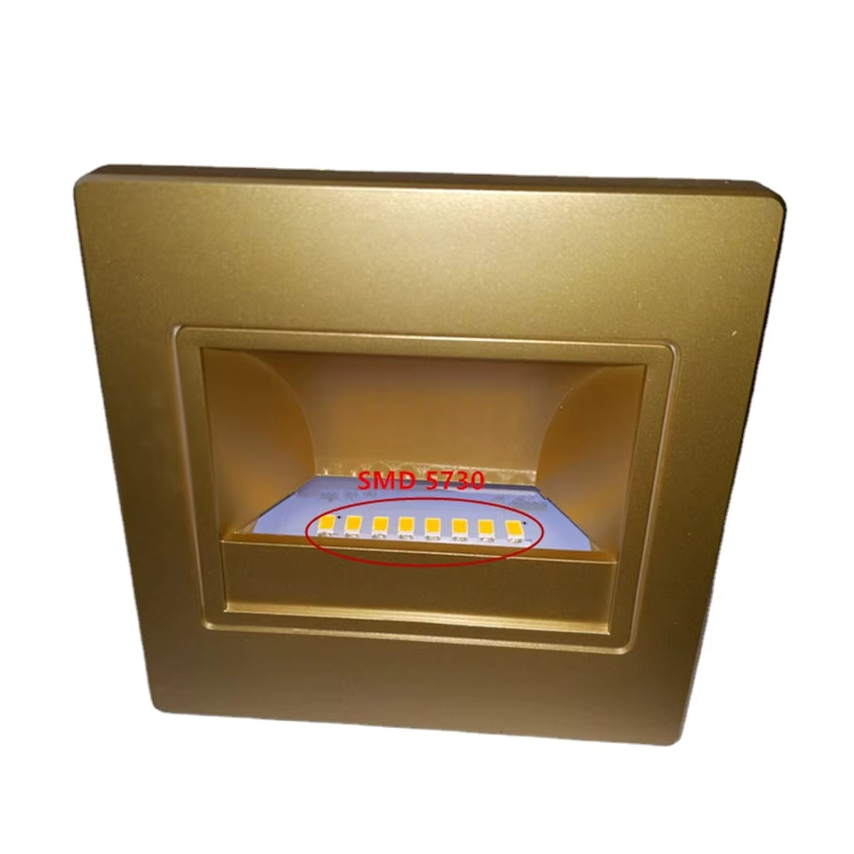WAAJEA LED Einbau Wandleuchte Schwarz Minimalistisch für Treppen und Stufen, 1,5 W, B/H: 9,5 x 9,5 cm - Bild 3
