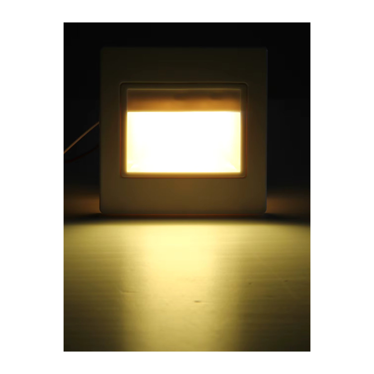 WAAJEA LED Einbau Wandleuchte Schwarz Minimalistisch für Treppen und Stufen, 1,5 W, B/H: 9,5 x 9,5 cm - Bild 4