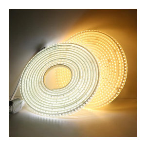 WAAJEA LED Streifen Licht Gelb, wasserdichte LED Möbelbeleuchtung mit 120 LEDs/m für Küche und Outdoor, 220V