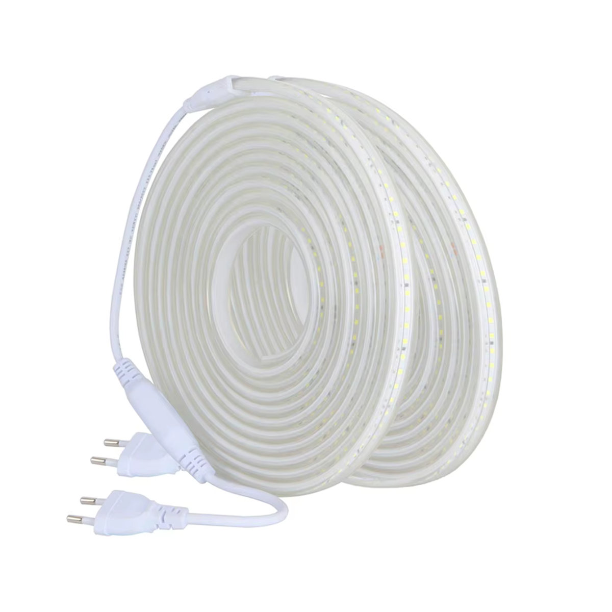 WAAJEA LED Streifen Licht Gelb, wasserdichte LED Möbelbeleuchtung mit 120 LEDs/m für Küche und Outdoor, 220V - Bild 4