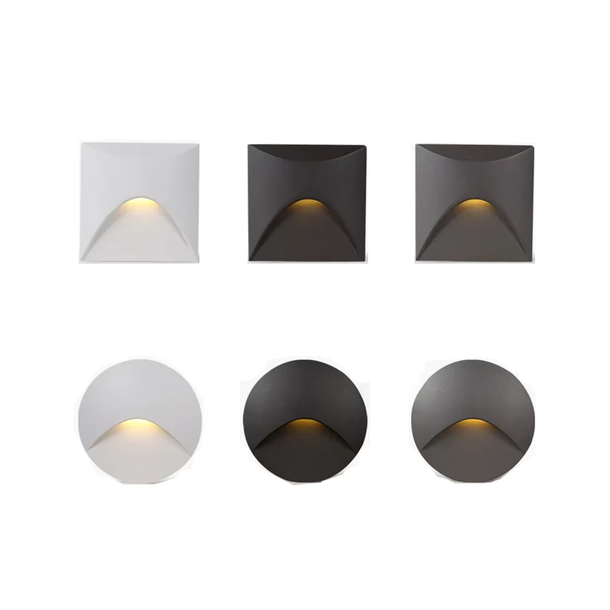 WAAJEA LED Wandleuchte Weiß, IP65 wasserdicht, 3 W, minimalistisches Design für Außenbereich, Treppe und Balkon - Bild 6