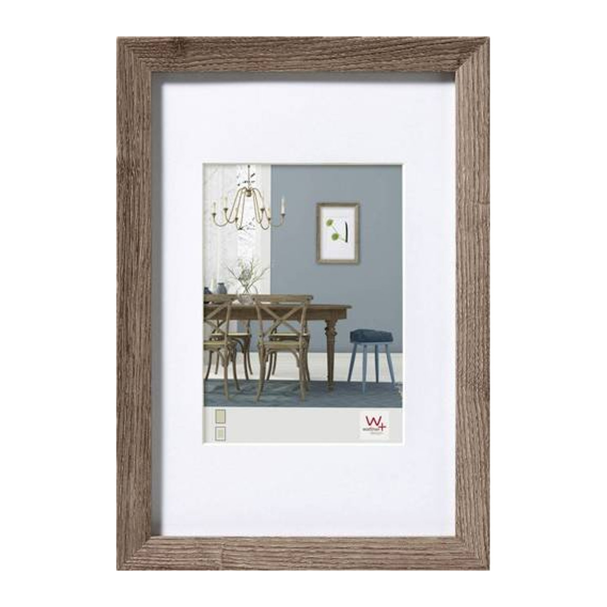 Walther Design Bilderrahmen Fiorito aus Holz mit Passepartout in Braun, B/H: 40 x 30 cm - Bild 1
