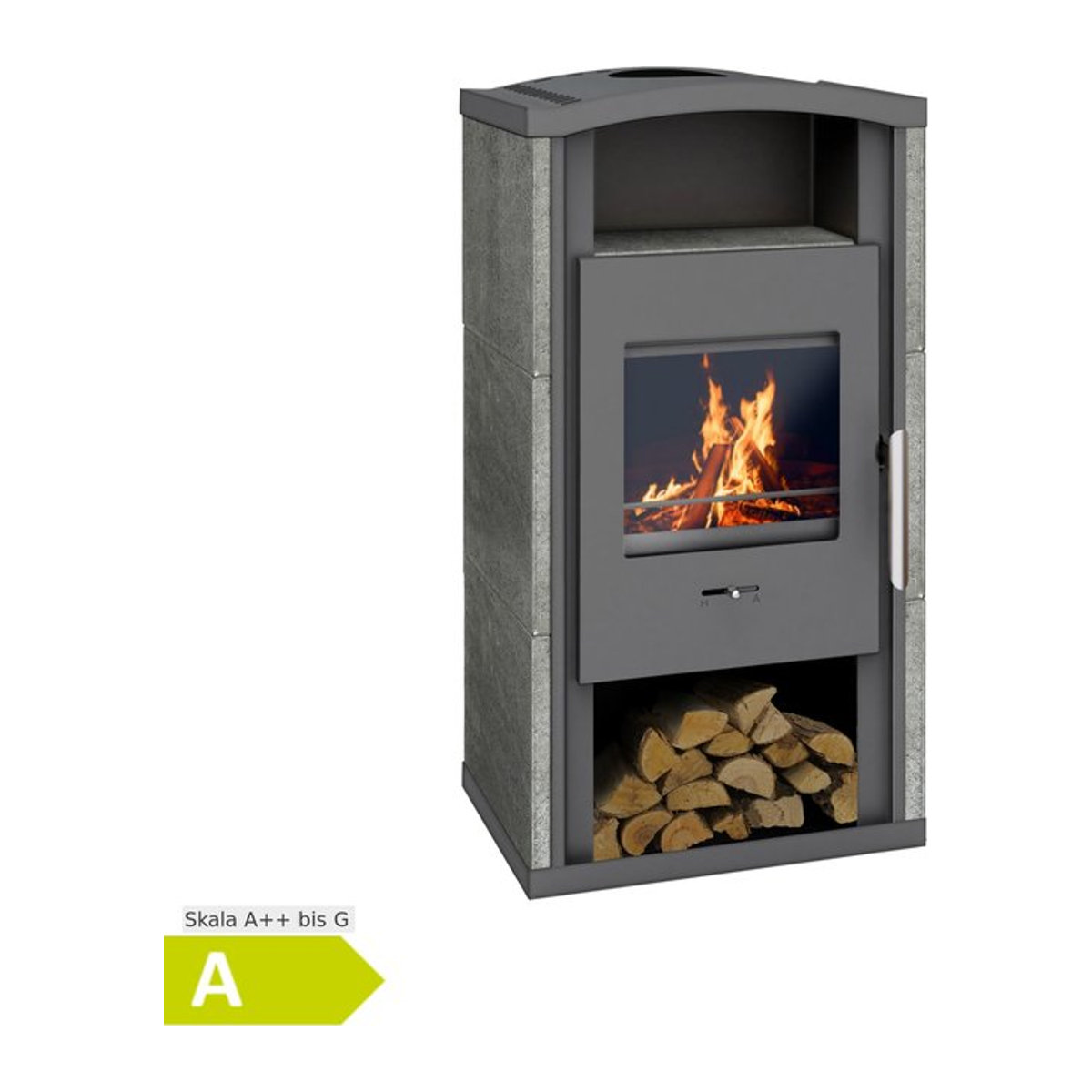 Wamsler Kaminofen Gron KF108 in Grau mit 6 kW Leistung - Bild 1