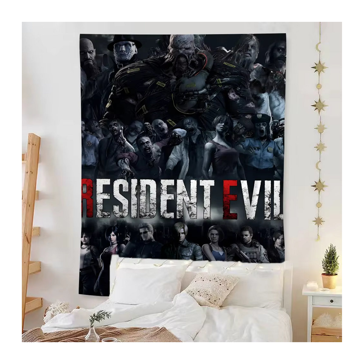 Wandbehang im Science-Fiction-Stil mit Resident Evil Motiv, mehrfarbige Textil-Tapisserie für deine Wohnkultur, B/H: 70 x 50 cm - Bild 2