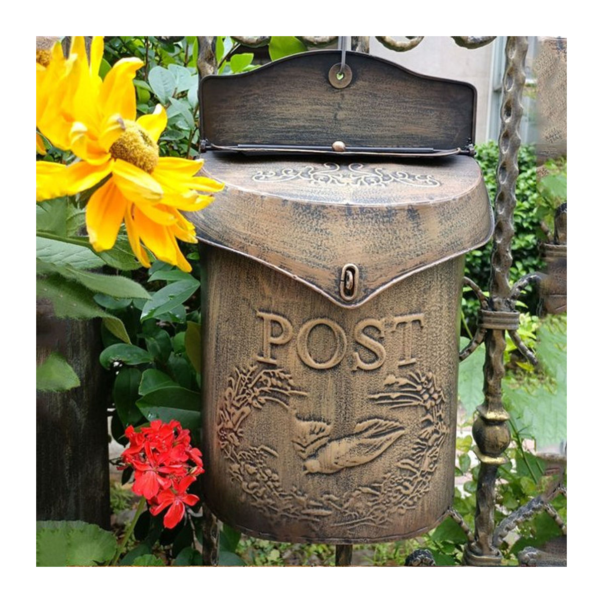 Wandbriefkasten im Vintage Landhausstil für Garten und Außenbereich wasserdicht - Bild 1