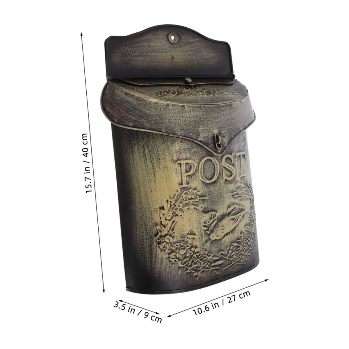 Wandbriefkasten im Vintage Landhausstil für Garten und Außenbereich wasserdicht - Bild 3