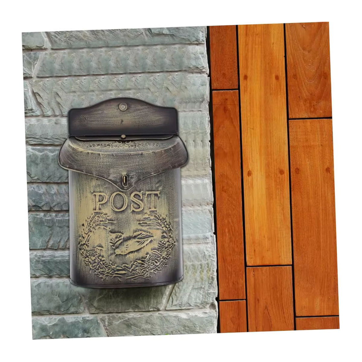 Wandbriefkasten im Vintage Landhausstil für Garten und Außenbereich wasserdicht - Bild 4