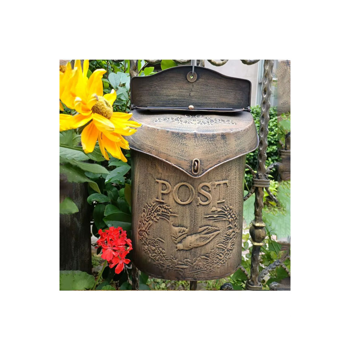 Wandbriefkasten im Vintage Landhausstil für Garten und Außenbereich wasserdicht - Bild 7