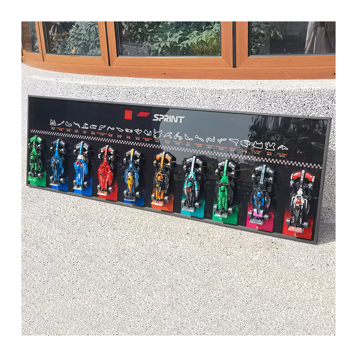 Wandmontierte Display-Wallplatte für Lego Speed Ultimate Formula 1, Schwarz, Kunststoff - Bild 2