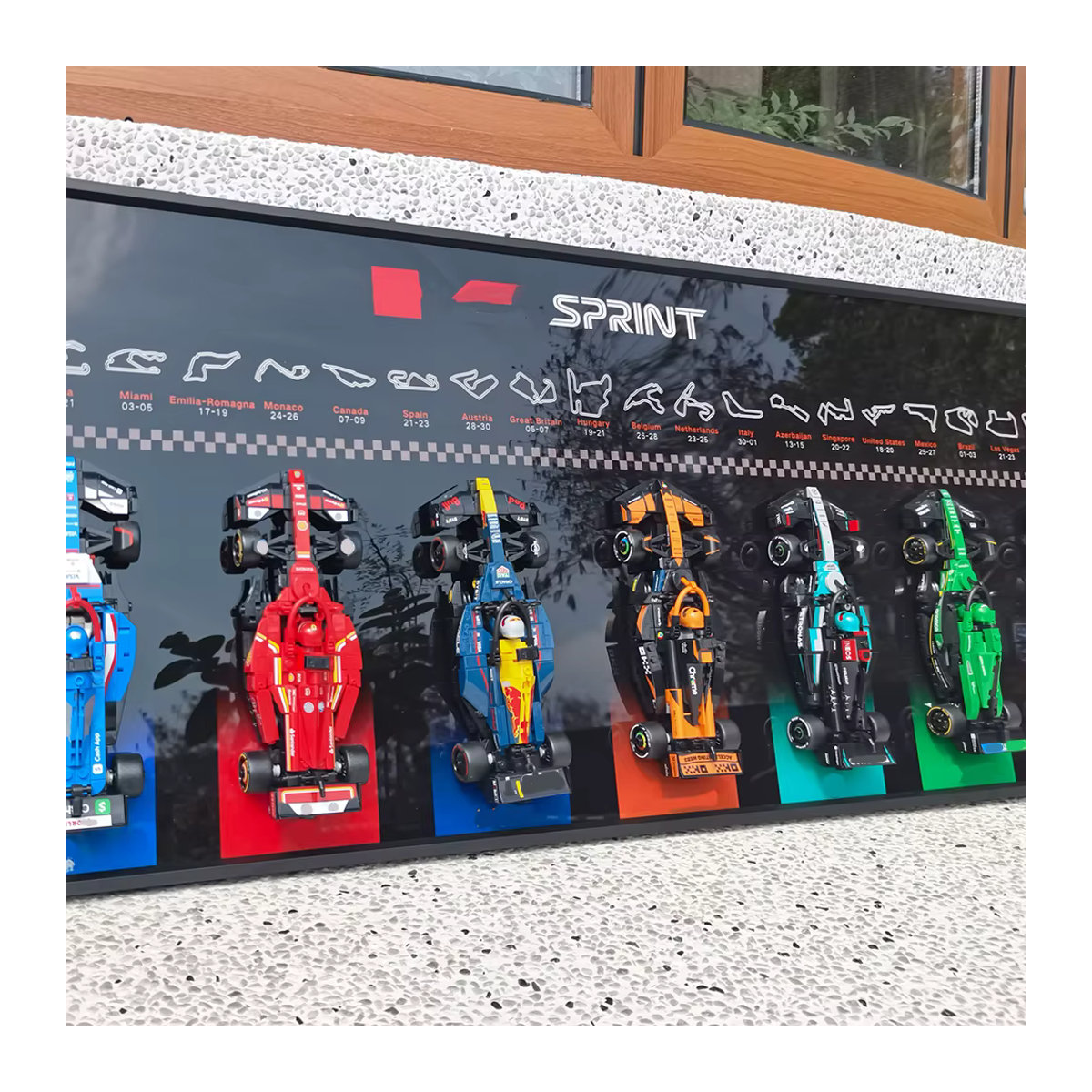 Wandmontierte Display-Wallplatte für Lego Speed Ultimate Formula 1, Schwarz, Kunststoff - Bild 3