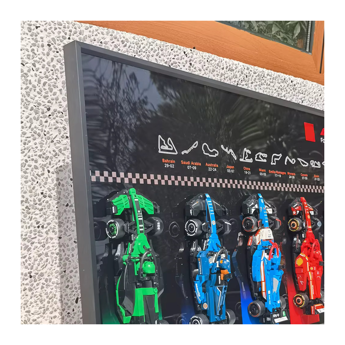 Wandmontierte Display-Wallplatte für Lego Speed Ultimate Formula 1, Schwarz, Kunststoff - Bild 5