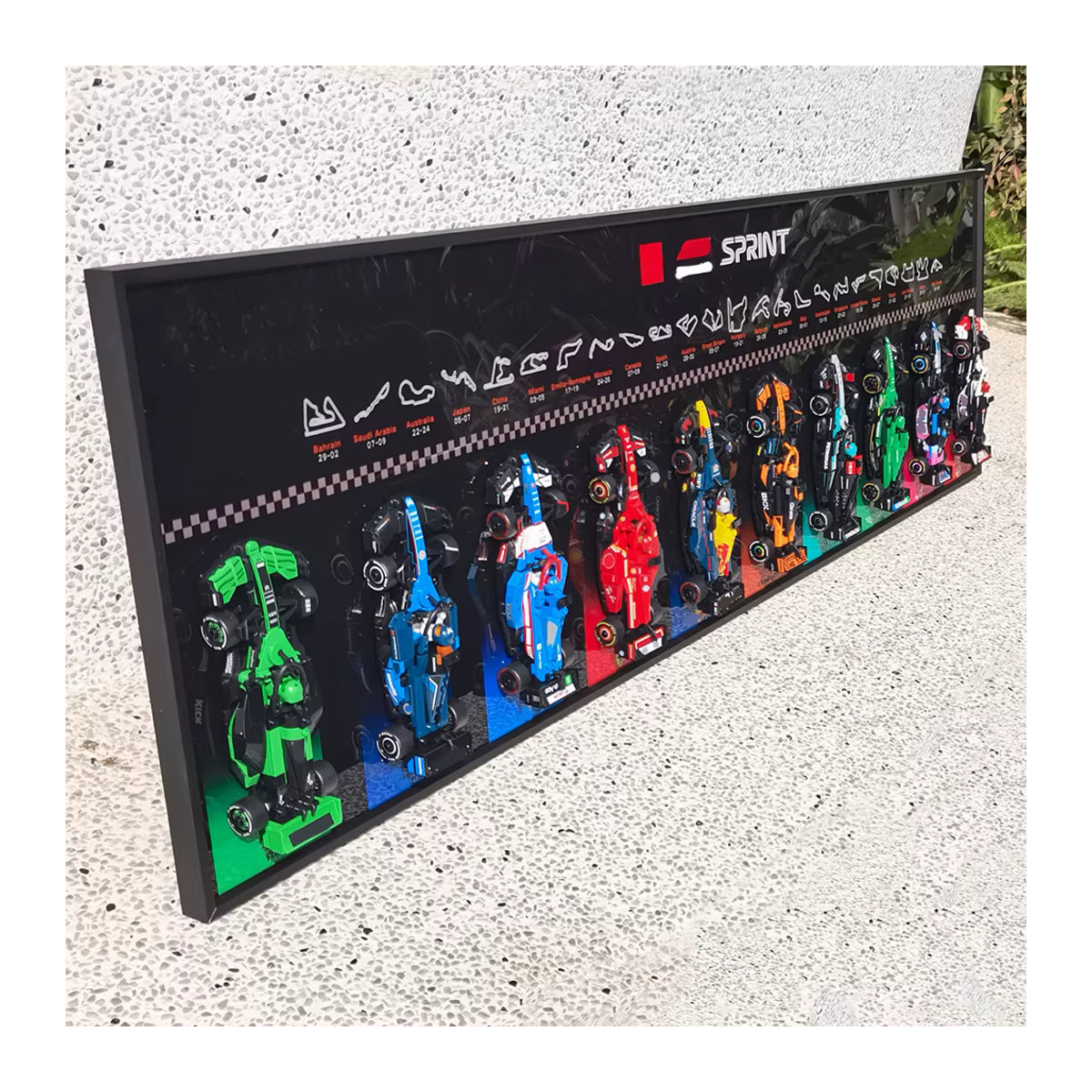 Wandmontierte Display-Wallplatte für Lego Speed Ultimate Formula 1, Schwarz, Kunststoff - Bild 6