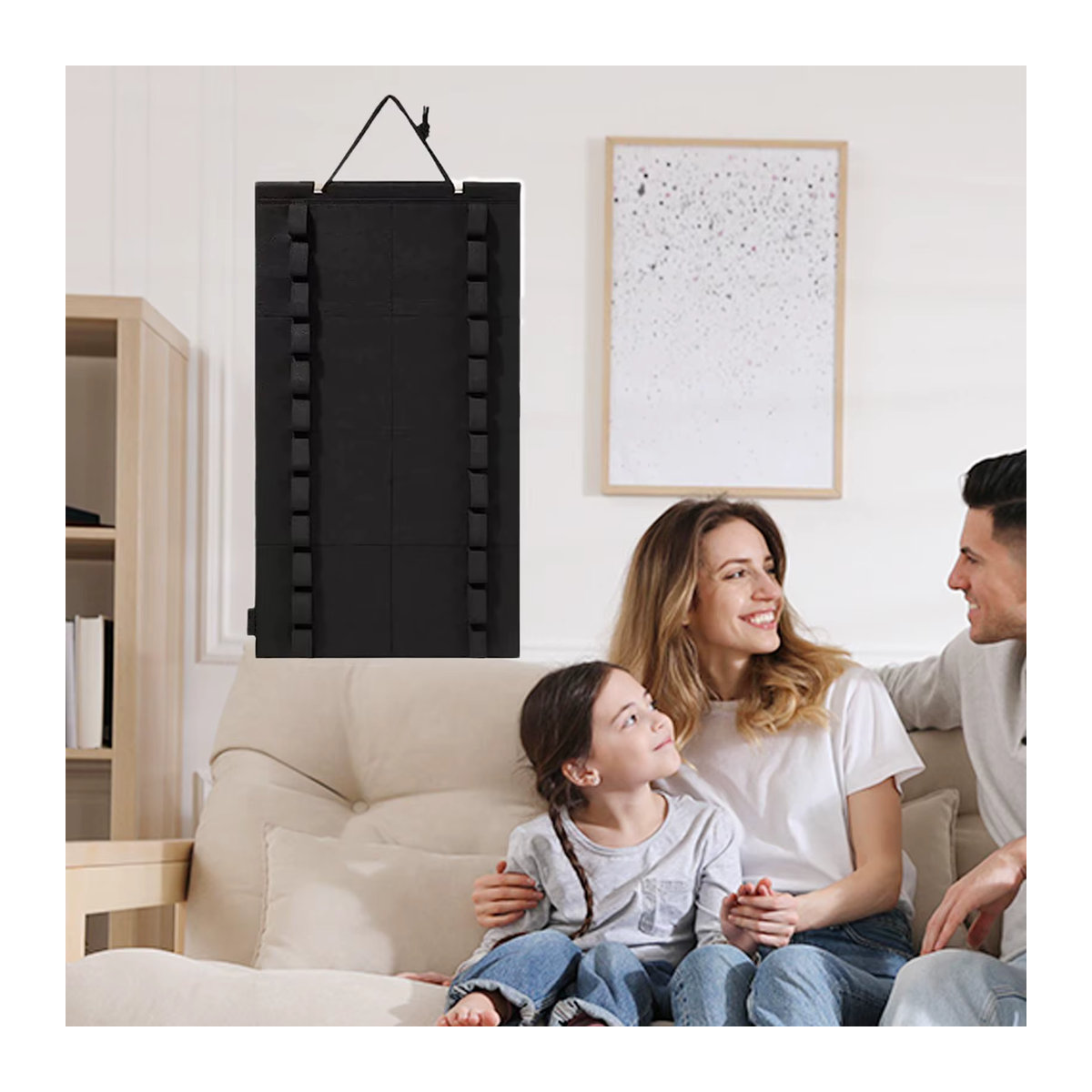 Wandmontiertes Kampfsport-Gürtel-Display in Schwarz für bis zu 12 Taekwondo- und Karate-Gürtel als minimalistischer Organizer - Bild 4