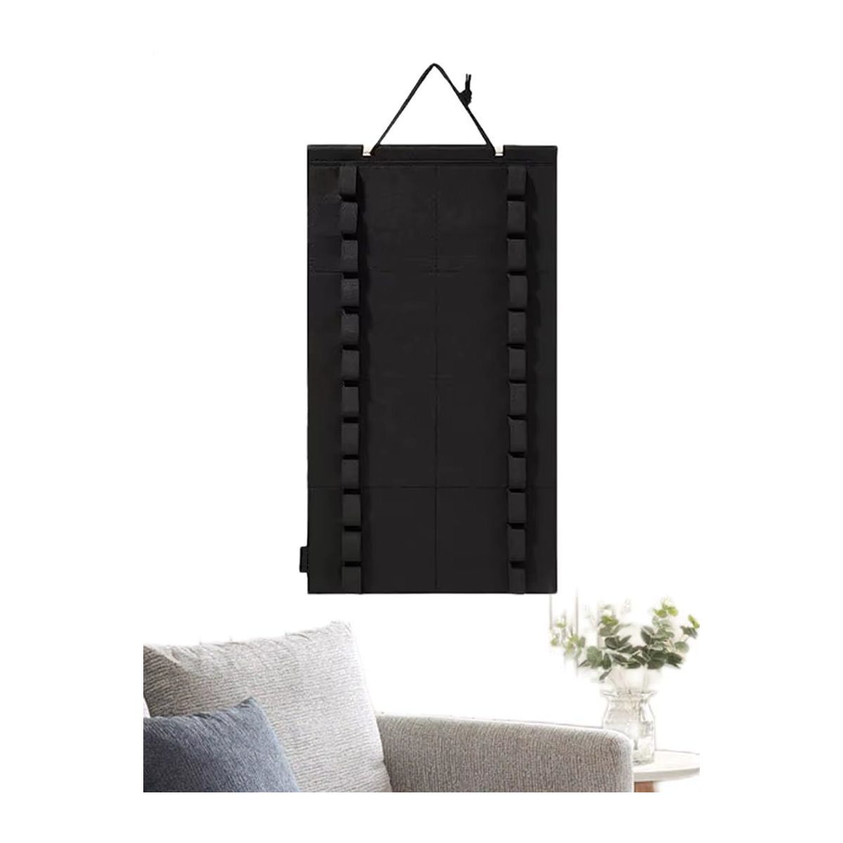 Wandmontiertes Kampfsport-Gürtel-Display in Schwarz für bis zu 12 Taekwondo- und Karate-Gürtel als minimalistischer Organizer - Bild 7