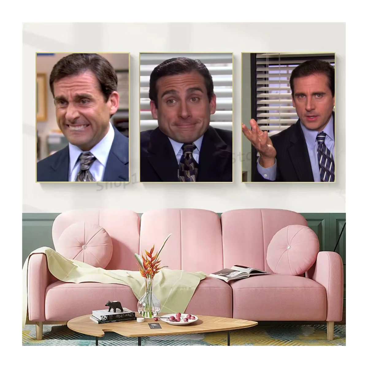 Wandposter mit Michael Scott Motivationszitaten aus der TV-Show The Office, wasserfester Aufkleber zur Wanddekoration, mehrfarbig - Bild 1