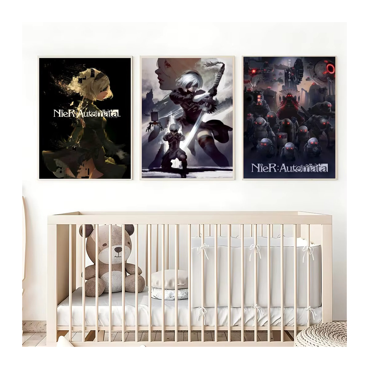 Wandposter NieR Automata Charakter 2B Klassisches Kunst Poster Selbstklebend Wasserdicht Mehrfarbig - Bild 3