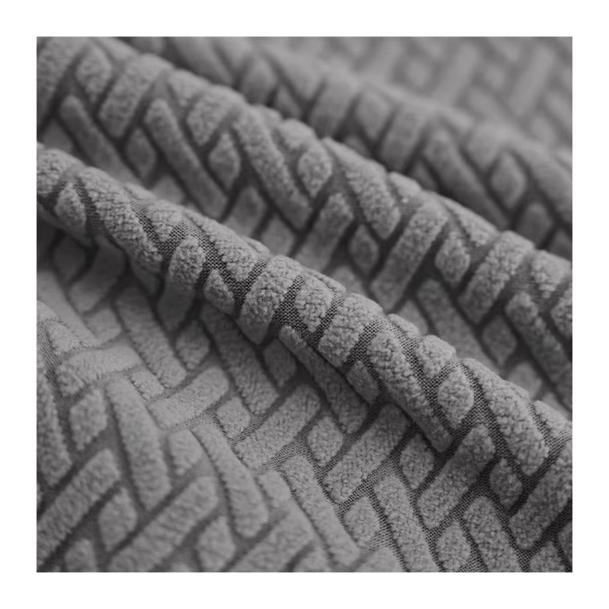 WANERQU Nordic Jacquard Sessel Abdeckung, elastische Stuhlbezüge für Esszimmer und Büro, Grau - Bild 2