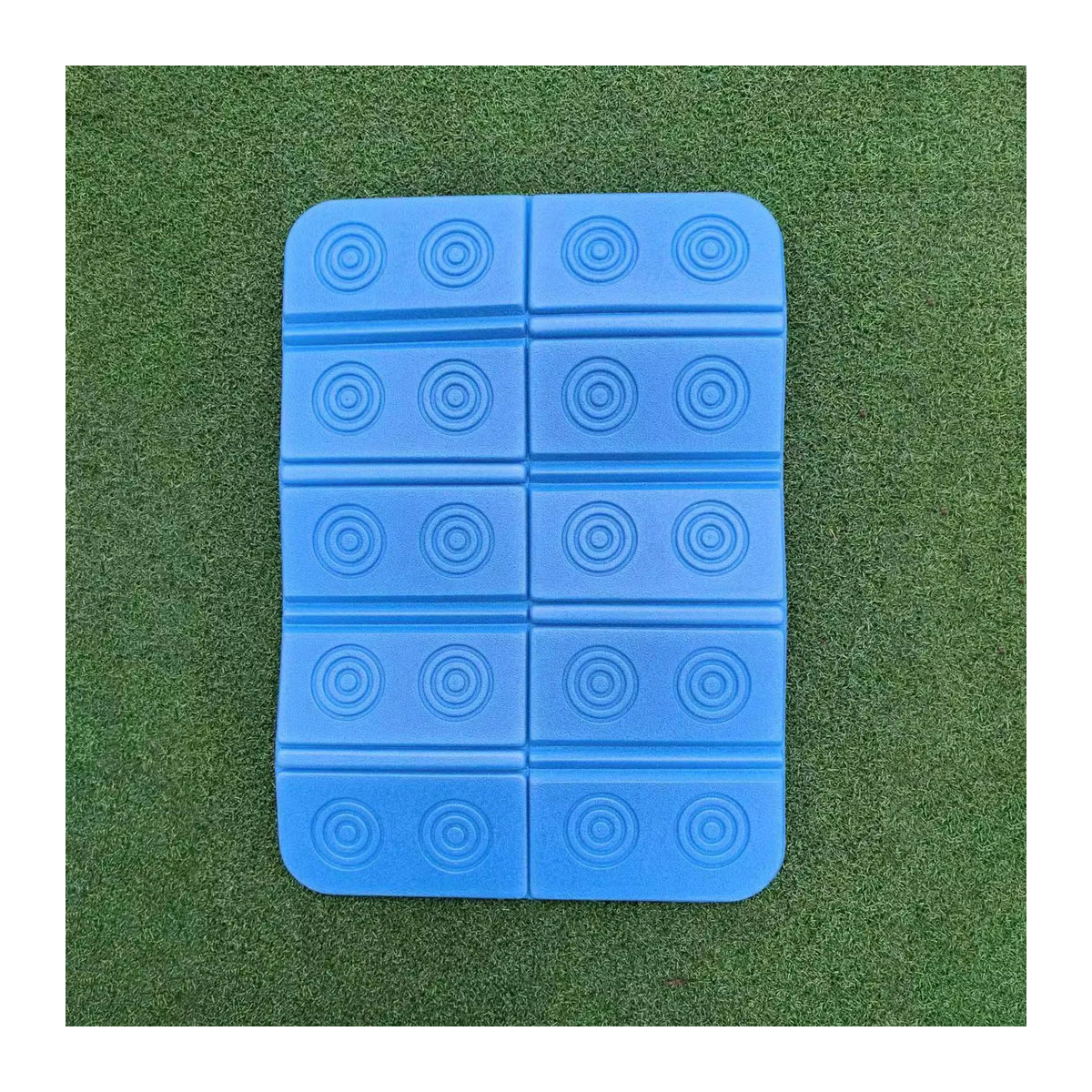 Waschbare und wasserdichte Badematte als faltbare Saunamatte in Blau - Bild 1