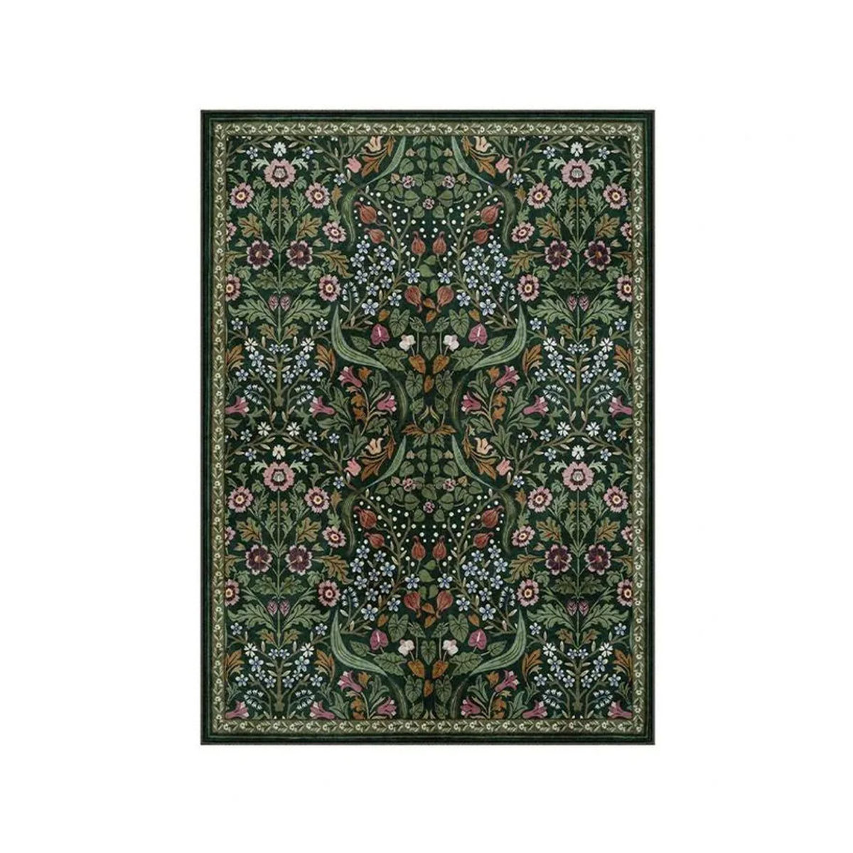 Waschbarer Bereichsteppich JGJG mit Boho-Regenbogen-Sonnenschein-Print in Mehrfarbig, B/B: 120 x 160 cm - Bild 2