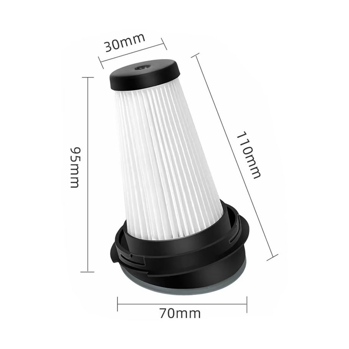 Waschbarer Filter für Rowenta X-Pert 160 und X-Pert 3.60 sowie Tefal TY723 und Moulinex MS7221 X-Pert Easy 160 in Schwarz/Weiß - Bild 5