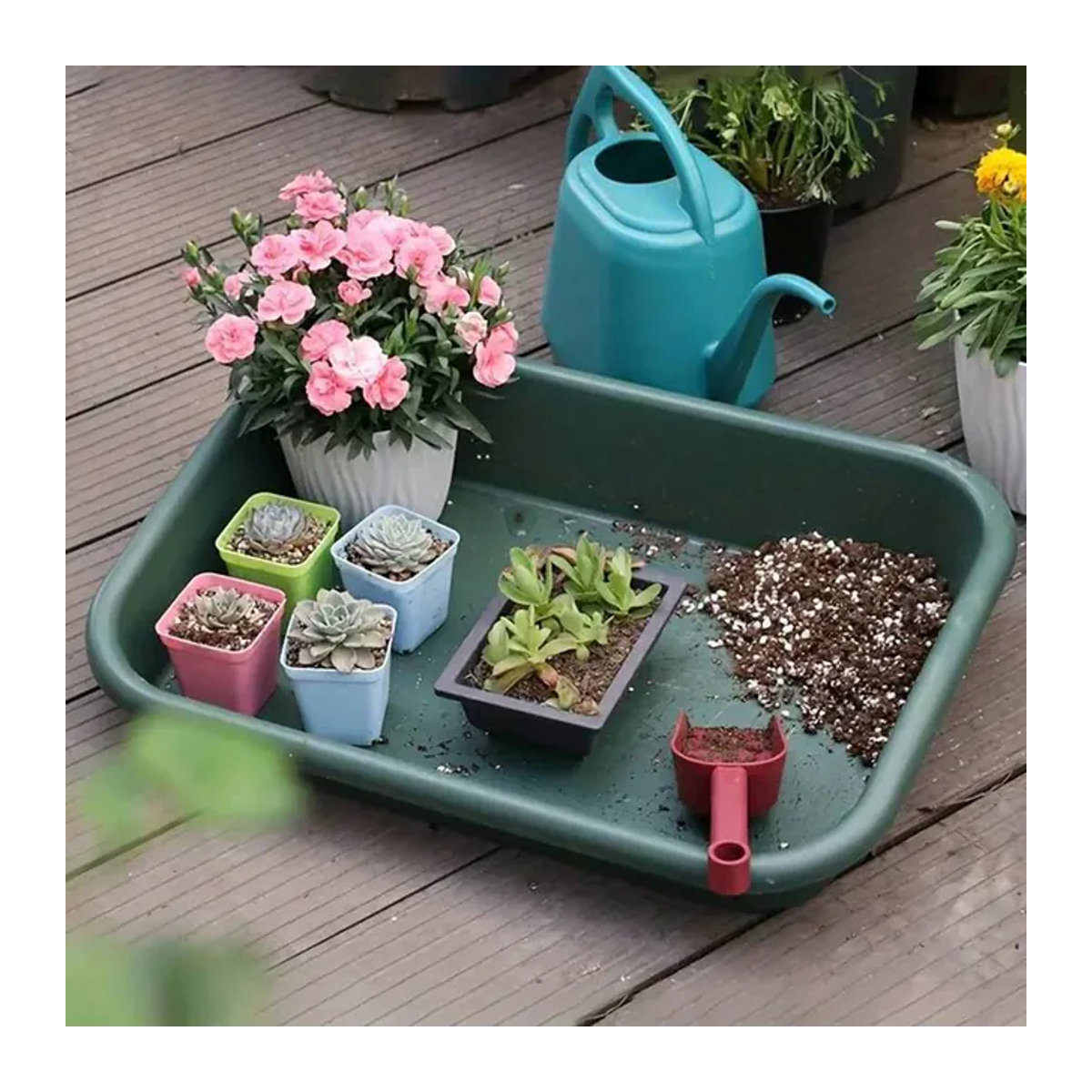 Wasserdichte Gartenbau-Bodenmatte für Blumenpflanzwerkzeug und Blumentopftablett, 1 Stück - Bild 1