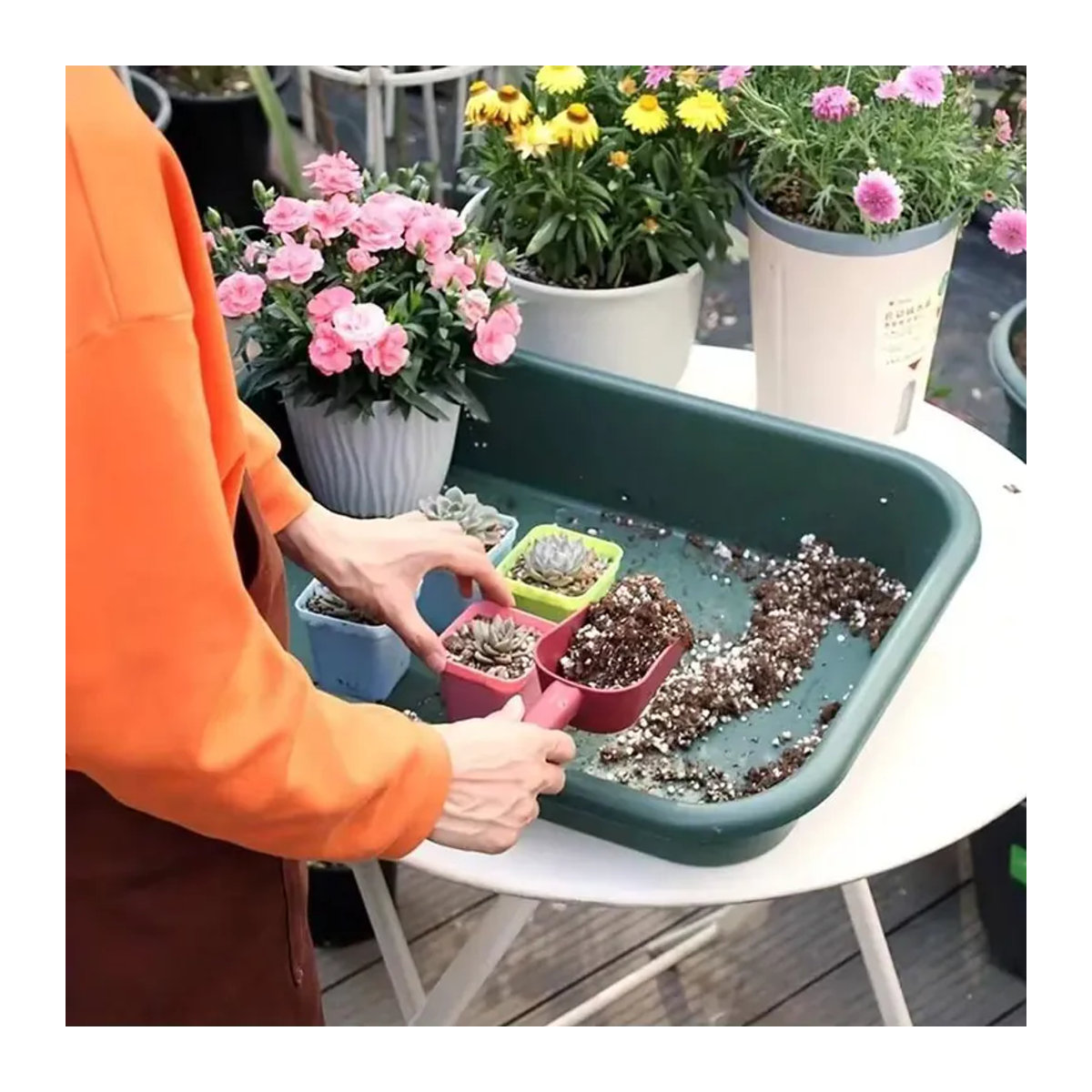 Wasserdichte Gartenbau-Bodenmatte für Blumenpflanzwerkzeug und Blumentopftablett, 1 Stück - Bild 2