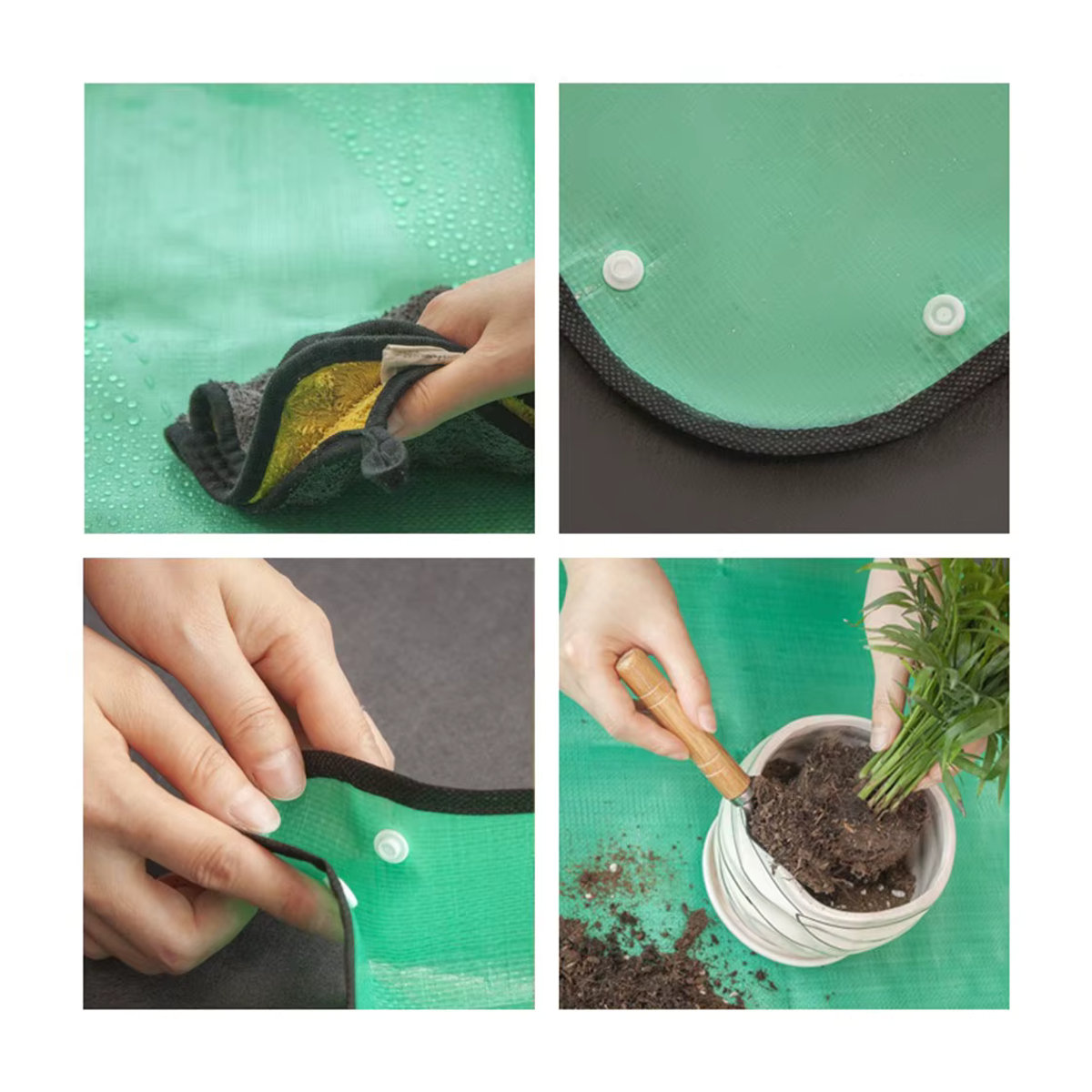 Wasserdichte Gartenmatte aus PE zum Umpflanzen, faltbare und waschbare Pflanzenmatte für Topf-Tabletts, erhältlich in den Größen Breite: 50 cm, 66 cm, 75 cm oder 100 cm - Bild 5