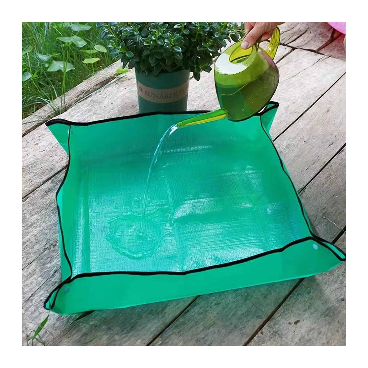 Wasserdichte Gartenpflanzmatte zum Umpflanzen von Blumen und Gartenpflanzen, faltbare Pflanzunterlage für den Kindergarten und Gartenbau - Bild 4