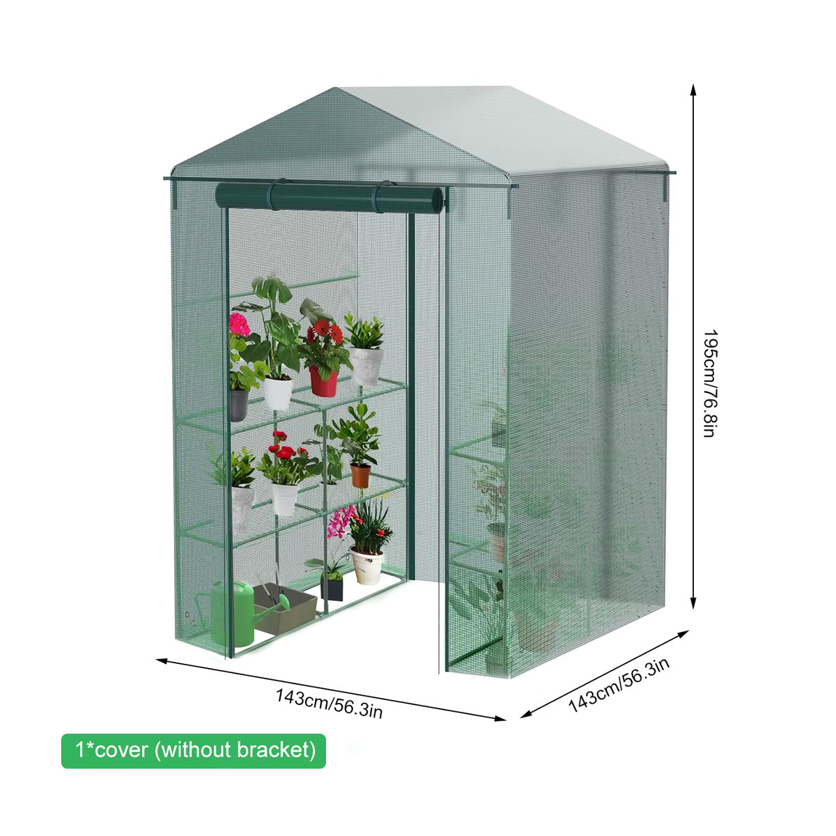 Wasserdichte Gewächshausabdeckung für Garten und Outdoor-Pflanzen zum Schutz deiner Blumen und Pflanzen im Winter - Bild 2