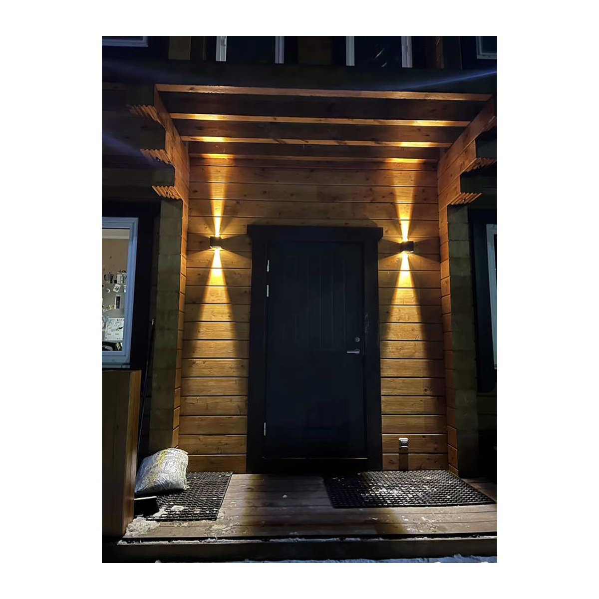 Wasserdichte LED-Wandleuchte aus Aluminium in Weiß, IP65, minimalistisches Design für Innen- und Außenbereich - Bild 2