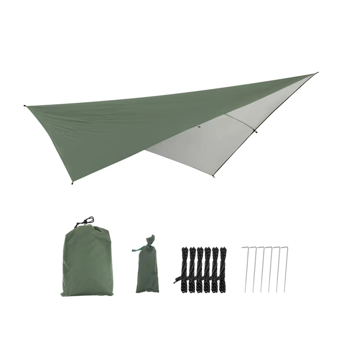 Wasserdichte Outdoor-Camping Zelt Plane als Sonnensegel und Garten Abdeckung B/B: 290 x 290 cm - Bild 3