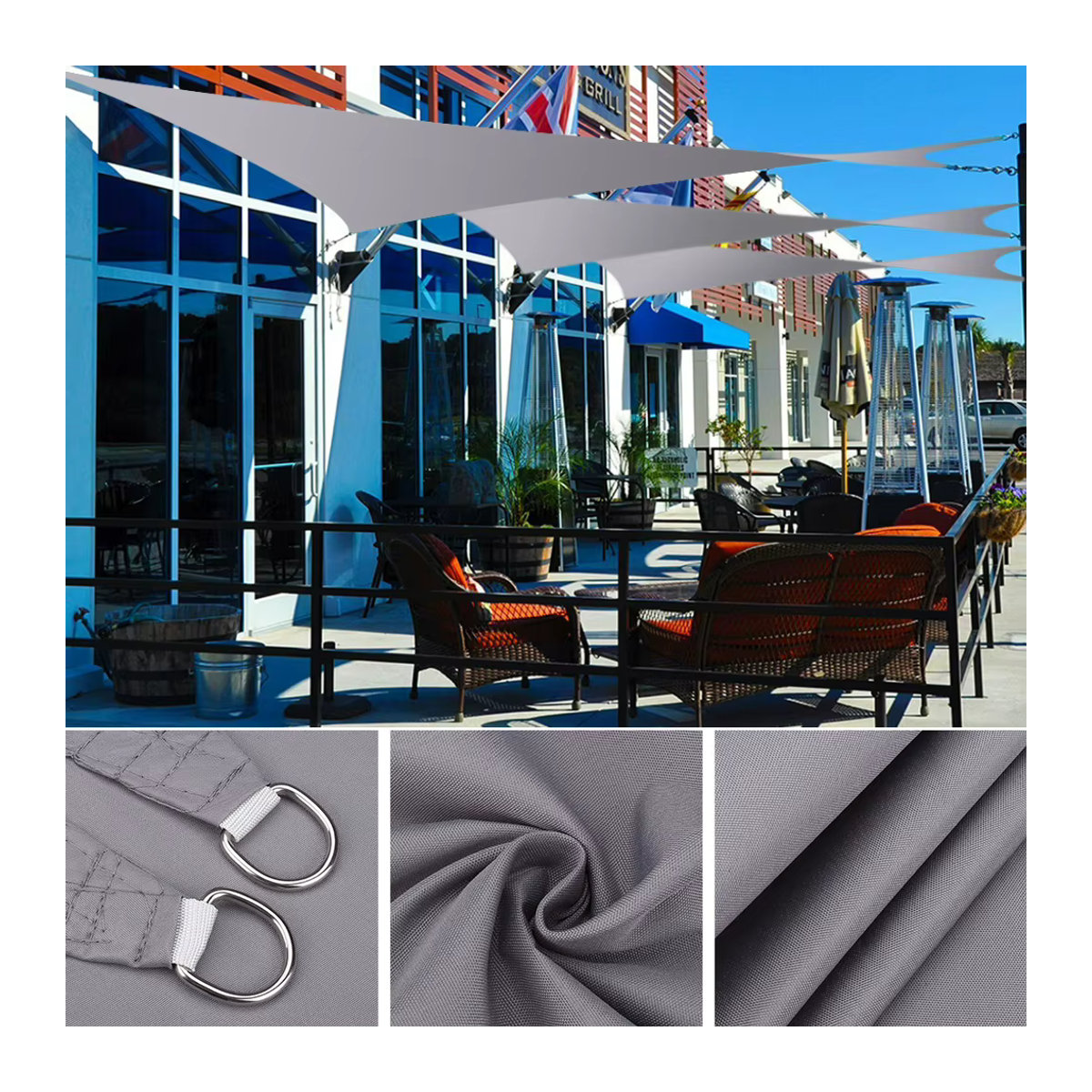 Wasserdichte Outdoor-Markise als Sonnenschutz und Gartenüberdachung für Terrasse oder Pool - Bild 5