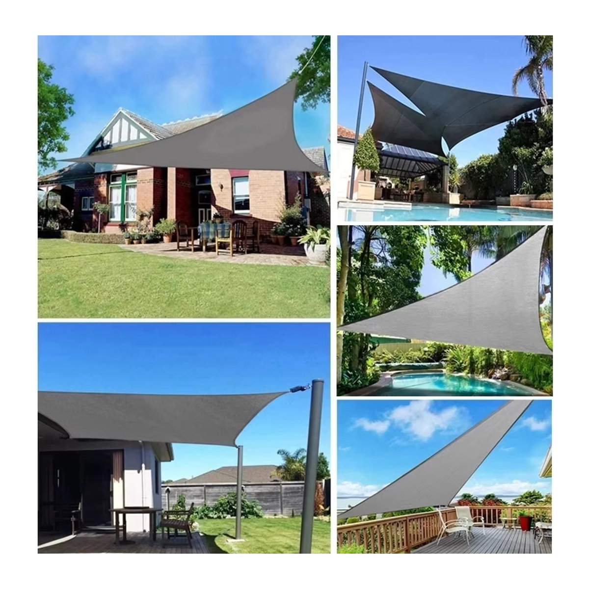 Wasserdichte Outdoor-Markise aus 300D Oxford-Gewebe mit Anti-UV-Sonnenschutz und Regenschutz für Garten und Terrasse - Bild 6