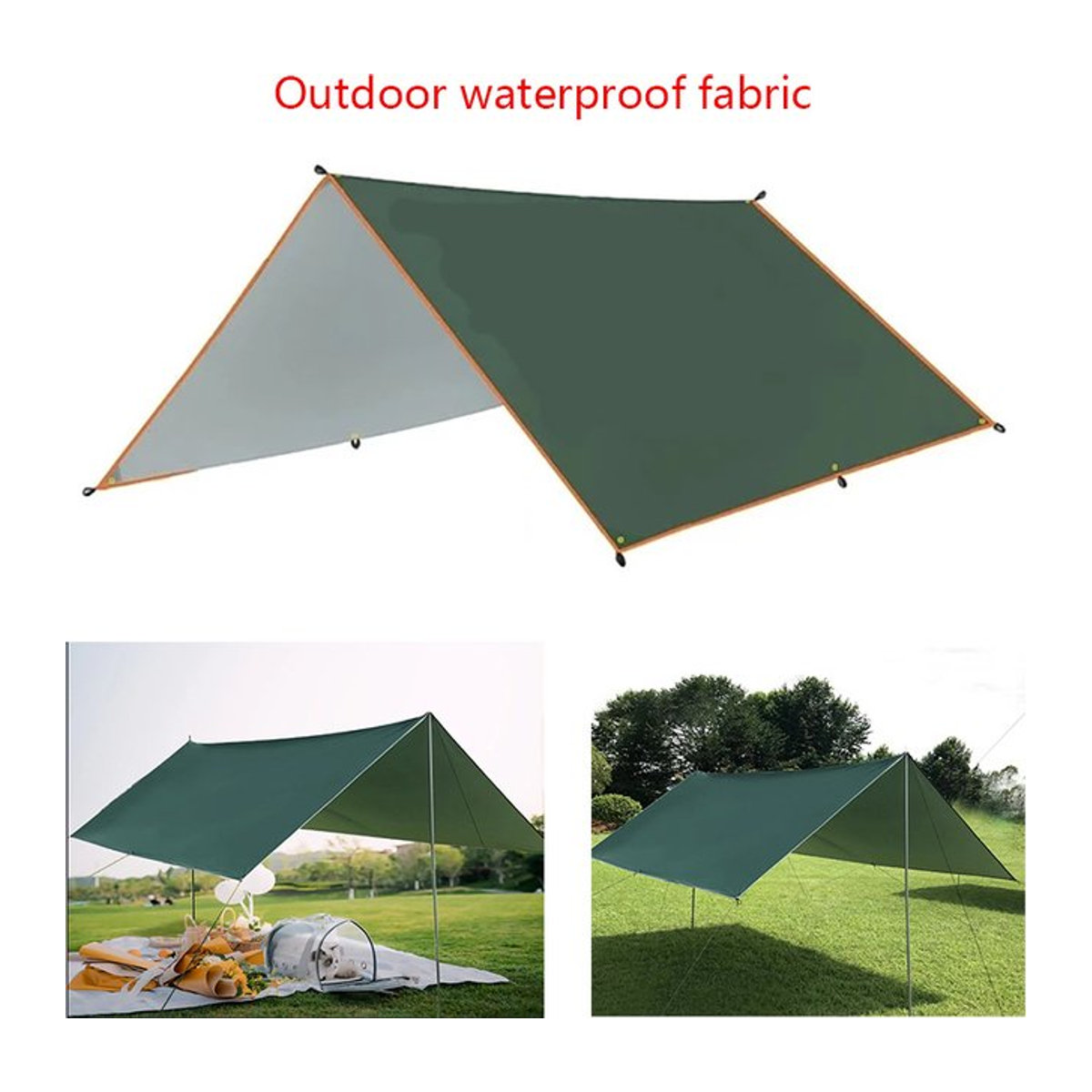 Wasserdichte Outdoor-Plane als Sonnenschutz für Garten, Camping und Strand in verschiedenen Größen - Bild 1
