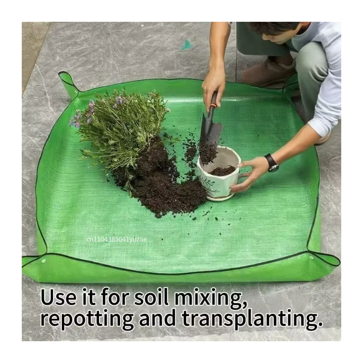 Wasserdichte Pflanzenregenerationsmatte in Grün, quadratische und faltbare Transplantationsmatte für 50–100 cm - Bild 4