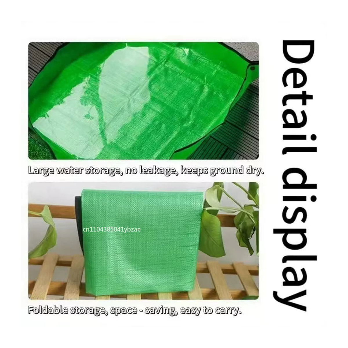 Wasserdichte Pflanzenregenerationsmatte in Grün, quadratische und faltbare Transplantationsmatte für 50–100 cm - Bild 5