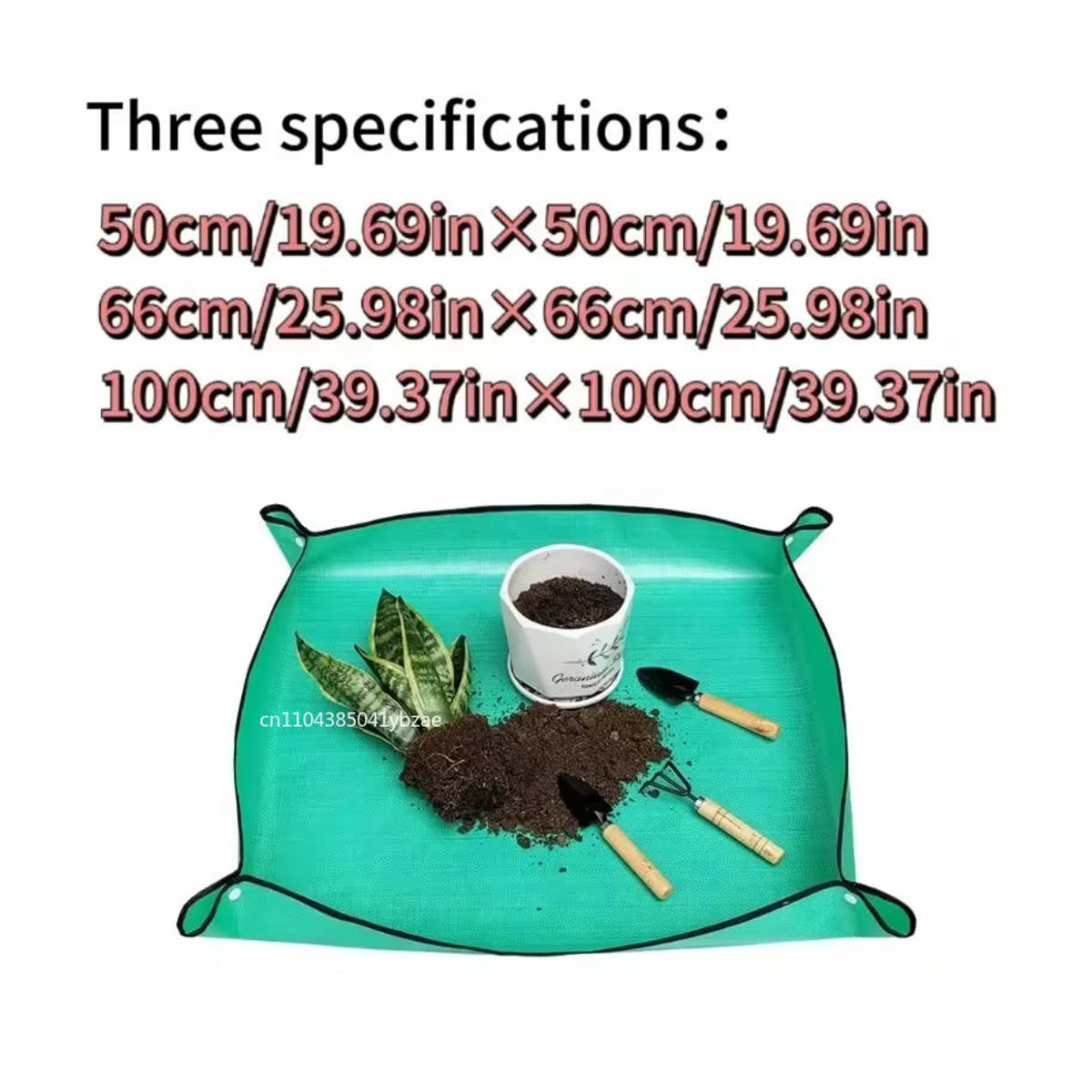 Wasserdichte Pflanzenregenerationsmatte in Grün, quadratische und faltbare Transplantationsmatte für 50–100 cm - Bild 6