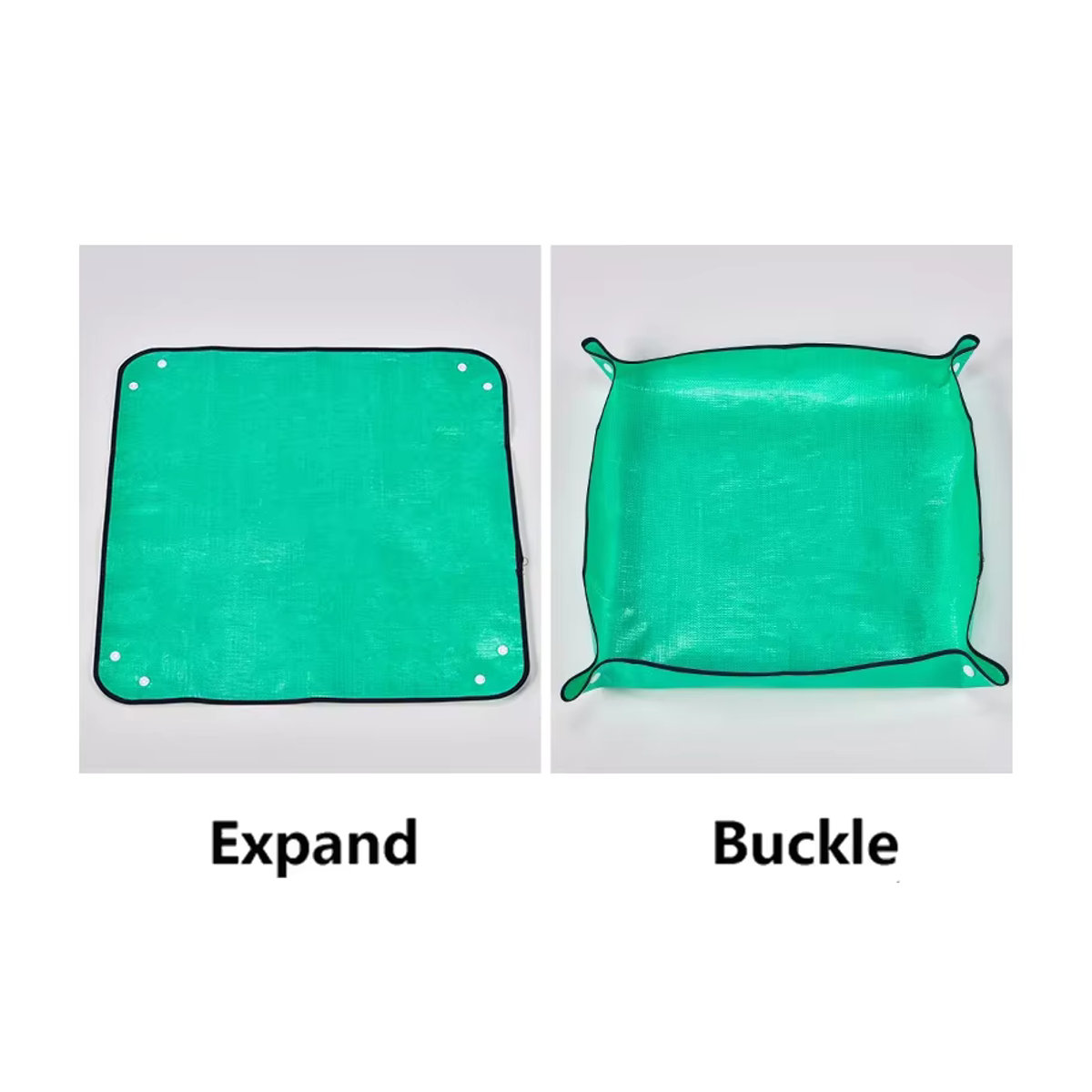Wasserdichte Pflanzmatte zum Umpflanzen für die Gartenarbeit, faltbare Blumentopf-Matte, Durchmesser: 50 cm bis 100 cm - Bild 6