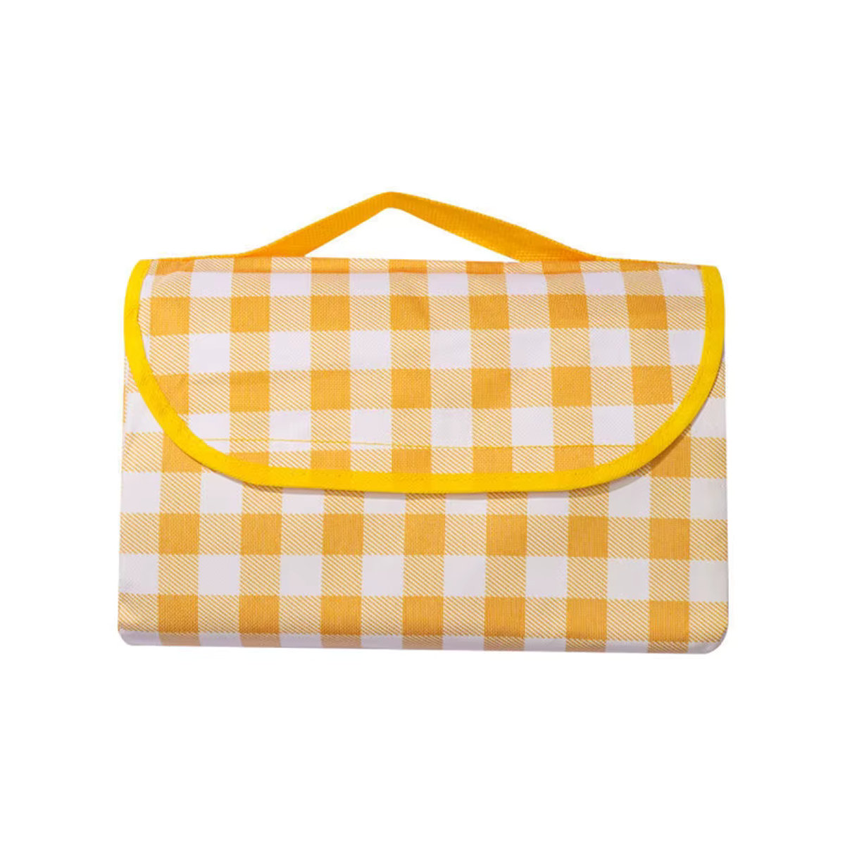 Wasserdichte Picknickmatte aus Camping-Vliesstoff in Gelb - Bild 2