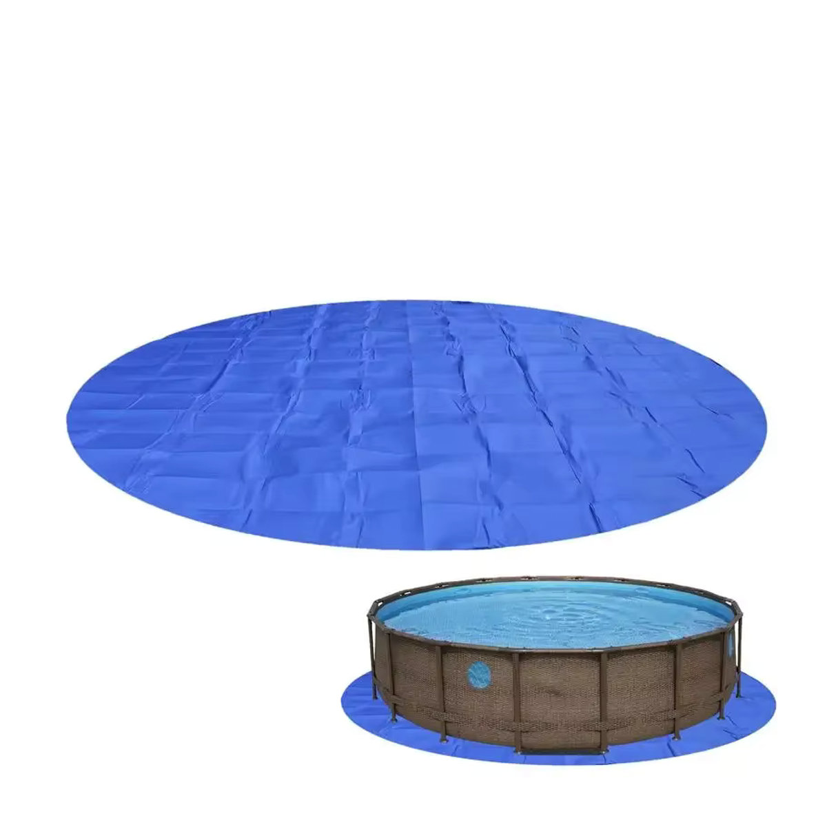 Wasserdichte Pool Liner Bodenmatte für den Outdoor-Einsatz als faltbare Schwimmbad Unterlage - Bild 5