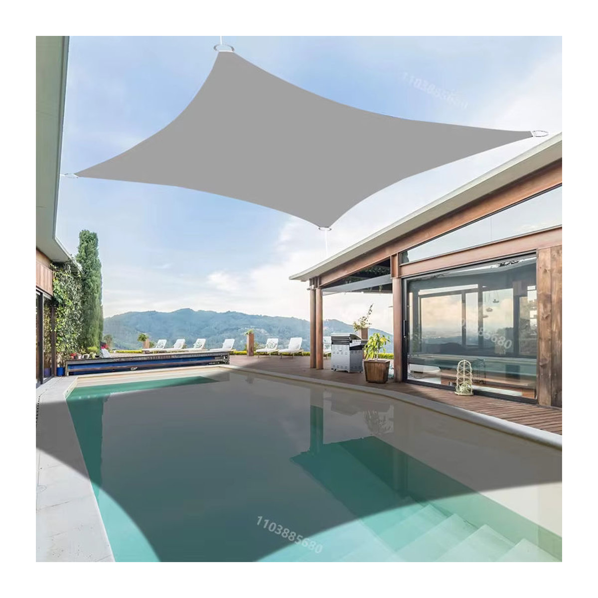 Wasserdichte Schutzhülle als Sonnenschutz und Segeltuch für Garten, Terrasse und Camping - Bild 2