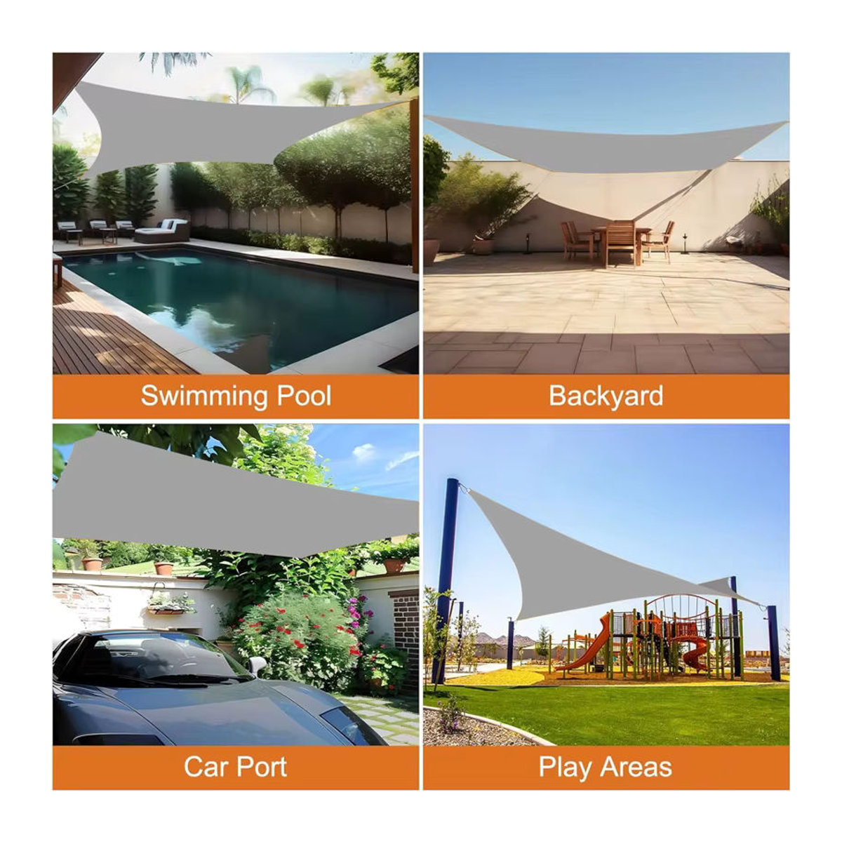 Wasserdichte Schutzhülle als Sonnenschutz und Segeltuch für Garten, Terrasse und Camping - Bild 4